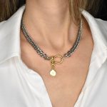 Necklaces Necklace with Hanging Star and Crystal Eleven K Jewelry