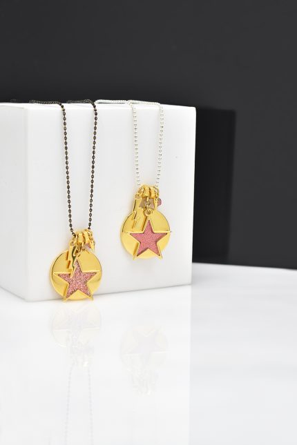 Necklaces Long necklace with a star and gold-plated elements Eleven K Jewelry