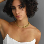 Βραχιόλια Βραχιόλι με ponyskin και γεωμετρικά στοιχεία Eleven K Jewelry