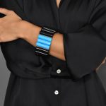 Βραχιόλια Βραχιόλι με μαύρα και λευκά ακρυλικά στοιχεία Eleven K Jewelry