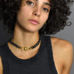 Eleven K Favorites Κοντό κολιέ αλυσίδα με κεραυνό Eleven K Jewelry