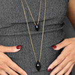 Eleven K Favorites Necklace with a double chain and lightning bolt Eleven K Jewelry