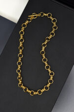 Κολιέ Κολιέ κοντό με χρυσή αλυσίδα σε ιδιαίτερο σχέδιο Eleven K Jewelry