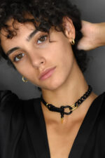 Eleven K Favorites Choker with Leather and Chain Eleven K Jewelry