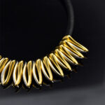 Necklaces Necklace with Gold Chain and Asymmetrical Finish Eleven K Jewelry