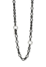 Eleven K Gift Sets Κολιέ μακρύ πολυμορφικό με κούμπωμα carabiner και spike Eleven K Jewelry