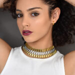 Eleven K Gift Sets Σκουλαρίκια γυναικεία κρεμαστά με τρίγωνο στοιχείο και αλυσίδα Eleven K Jewelry