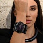 Eleven K Limited Edition -The Resin Collection AMETHYST -Βραχιόλι χειροπέδα cuff με μορφή ακατέργαστου κρυστάλλου Eleven K Jewelry