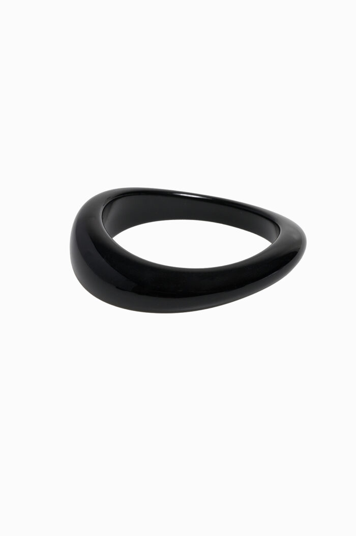 Bracelets ENIGMA LUSTRE – Asymmetrical Bangle Bracelet with Glossy Surface Eleven K Jewelry