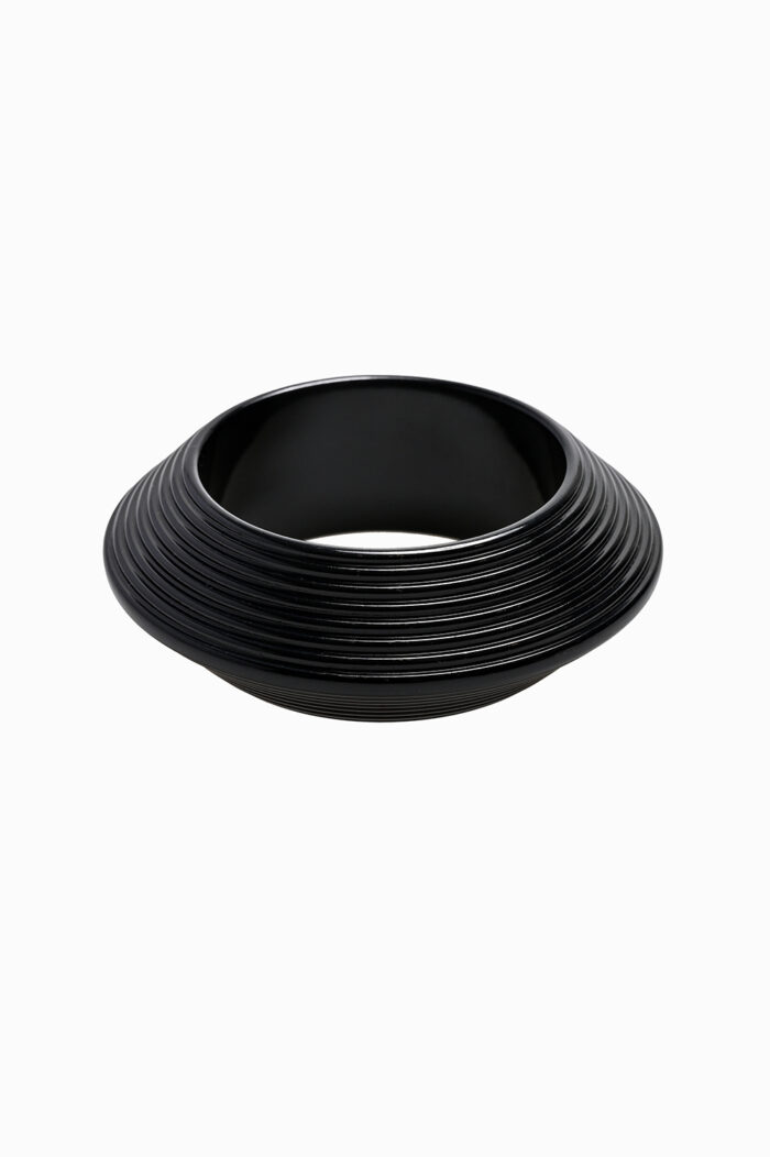 Eleven K Limited Edition -The Resin Collection ORBIT JET BLACK -Βραχιόλι statement ασύμμετρο μαύρο Eleven K Jewelry