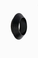 Eleven K Limited Edition -The Resin Collection ORBIT JET BLACK -Βραχιόλι statement ασύμμετρο μαύρο Eleven K Jewelry