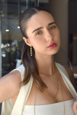 Eleven K -The Summer Edit Collection KAIA – Κρεμαστά Σκουλαρίκια Ασύμμετρα με Κοχύλια και Μαργαριτάρια Eleven K Jewelry