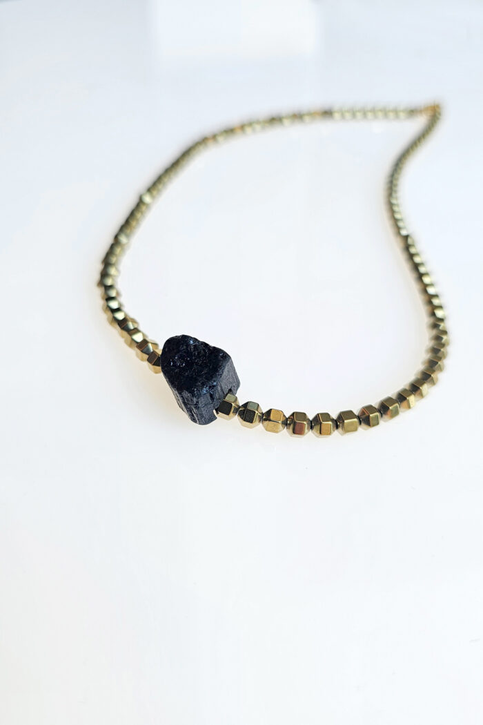 Κολιέ Κολιέ με αιματίτη και τουρμαλίνη Eleven K Jewelry