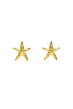 Earrings SELIA – Large Gold-Plated Starfish Earrings Eleven K Jewelry