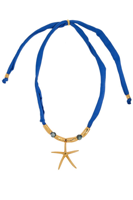 Eleven K -The Summer Edit Collection THALASSA – Κολιέ με πέτρες κοχύλι κι επίχρυσο δίσκο Eleven K Jewelry