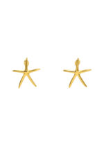 Earrings STELLA – Gold-Plated Starfish Earrings Eleven K Jewelry