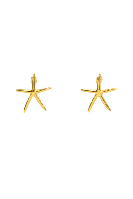 Eleven K -The Summer Edit Collection DOREA – Women’s gold-plated summer statement coral earrings Eleven K Jewelry