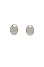 Earrings DOME – Polished Silver Bull Stud Earrings Eleven K Jewelry