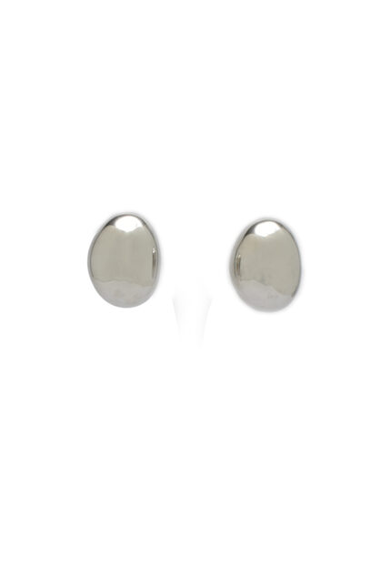 Earrings DOME – Polished Silver Bull Stud Earrings Eleven K Jewelry