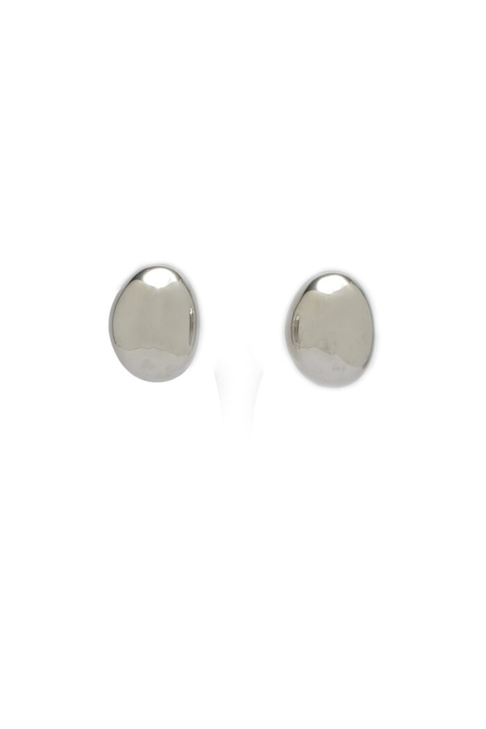 Earrings DOME – Polished Silver Bull Stud Earrings Eleven K Jewelry