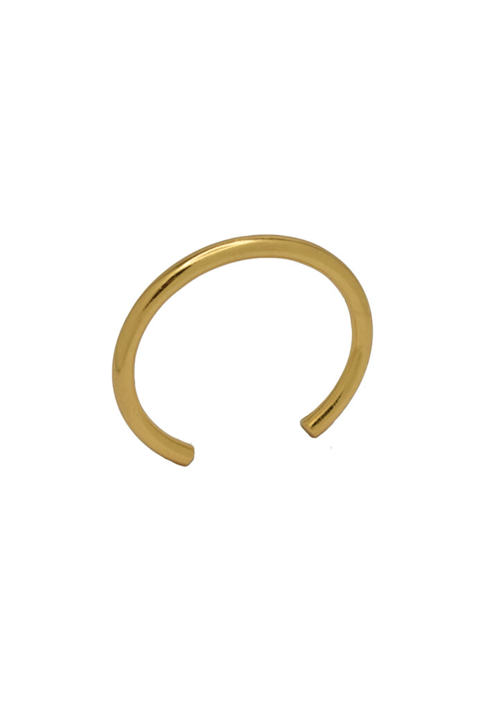 Bracelets SIRA – Gold-Plated Cuff Bracelet with Smooth or Hammered Finish Eleven K Jewelry