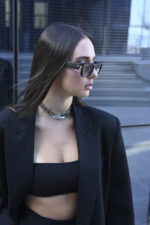 URBAN CODE ARMOR – Statement τσόκερ κολιέ ασημί με διπλή ατσάλινη αλυσίδα Eleven K Jewelry