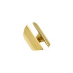 Rings Wide Gold-Plated Stainless Steel Ring Eleven K Jewelry