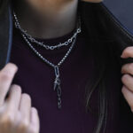 Bracelets REBEL – Silver Bracelet with Twisted Metal Weave in Rock Chic Style Eleven K Jewelry