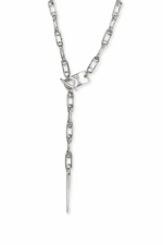 URBAN CODE BLAZE – Ασημί κολιέ τσόκερ με κρεμαστό spike Eleven K Jewelry