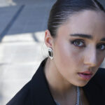 Bracelets REBEL – Silver Bracelet with Chunky Chain, Spike & Rings in Rock Chic Style Eleven K Jewelry