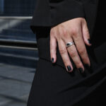 Necklaces ROGUE – Silver Necklace with Ceramic Beads and Metal Arrow in Ethnic Chic Style Eleven K Jewelry