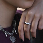 New Arrivals URBAN CODE: THE RINGS – Silver Signet Ring with Textured Surface in Ethnic Chic Style Eleven K Jewelry