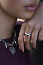 URBAN CODE TRIBAL – Δαχτυλίδι ασημί με spikes σε urban ethnic στυλ Eleven K Jewelry