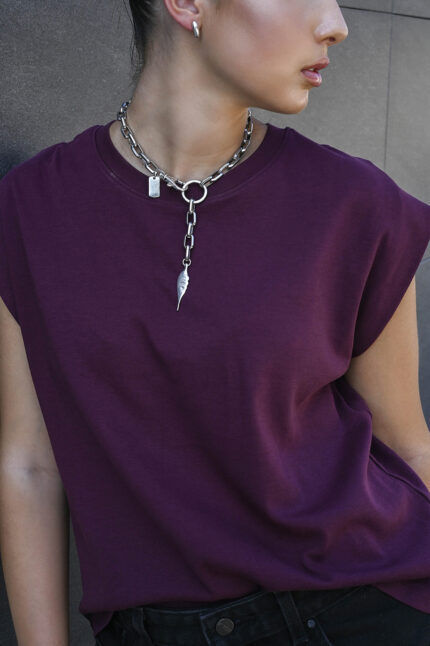 URBAN CODE CORE – Βραχιόλι χειροπέδα ασημί με καρδιά και spike Eleven K Jewelry