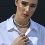 Necklaces DIVINE – Silver Necklace with Double Chunky Chain and Statement Pendant Eleven K Jewelry