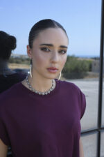 URBAN CODE HAVOC – Μακριά σκουλαρίκια με μαύρη αλυσίδα και ασημί κέρατο Eleven K Jewelry