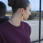 Earrings CORE – Long Silver Statement Earrings with Spike Detail Eleven K Jewelry