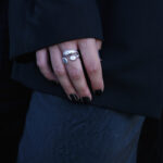 New Arrivals URBAN CODE: THE RINGS – Silver Ring with V-Line and Linear Design Eleven K Jewelry