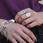 New Arrivals URBAN CODE: THE RINGS – Silver Ring with Spherical Ends in Minimal Style Eleven K Jewelry