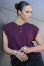 URBAN CODE URBAN CODE: THE RINGS – Ασημί φαρδύ δαχτυλίδι με οργανική φόρμα και αντικέ φινίρισμα Eleven K Jewelry