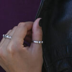 New Arrivals URBAN CODE: THE RINGS – Wide Silver Ring with Organic Shape and Antiqued Finish Eleven K Jewelry