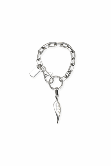 URBAN CODE SINNER – Βραχιόλι ασημί με chunky αλυσίδα και φτερό αγγέλου Eleven K Jewelry