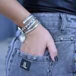 Bracelets TRAIL – Silver Cuff Bracelet with Ethnic Motif Eleven K Jewelry