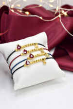 Βραχιόλια Γούρι 2026 χειροποίητο βραχιόλι με επίχρυσο ρόδι Eleven K Jewelry