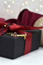 Βραχιόλια Γούρι 2026 χειροποίητο βραχιόλι με επίχρυσο ρόδι Eleven K Jewelry