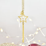 Γούρια 2026 Κολιέ γούρι 2026 δίχρωμο με ασύμμετρη φόρμα Eleven K Jewelry