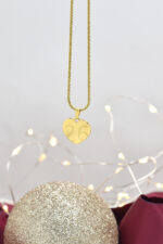 Γούρια 2026 Γούρι 2026 κολιέ καρδιά χρυσή με ιδιαίτερη αλυσίδα Eleven K Jewelry