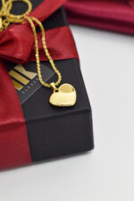 Γούρια 2026 Γούρι 2026 κολιέ καρδιά χρυσή με ιδιαίτερη αλυσίδα Eleven K Jewelry