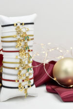 Bracelets 2026 Lucky Charm Cord Bracelet with Enamel Snowflake or Mistletoe Pendant Eleven K Jewelry