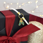 Βραχιόλια Γούρι 2026 βραχιόλι με κόκκινο σμάλτο & μαύρο βελούδινο κορδόνι Eleven K Jewelry